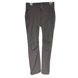 Kuhl Womens Size 6 Regular Gray‎ Hiking Pants Zip Pockets Drawstring Ankles